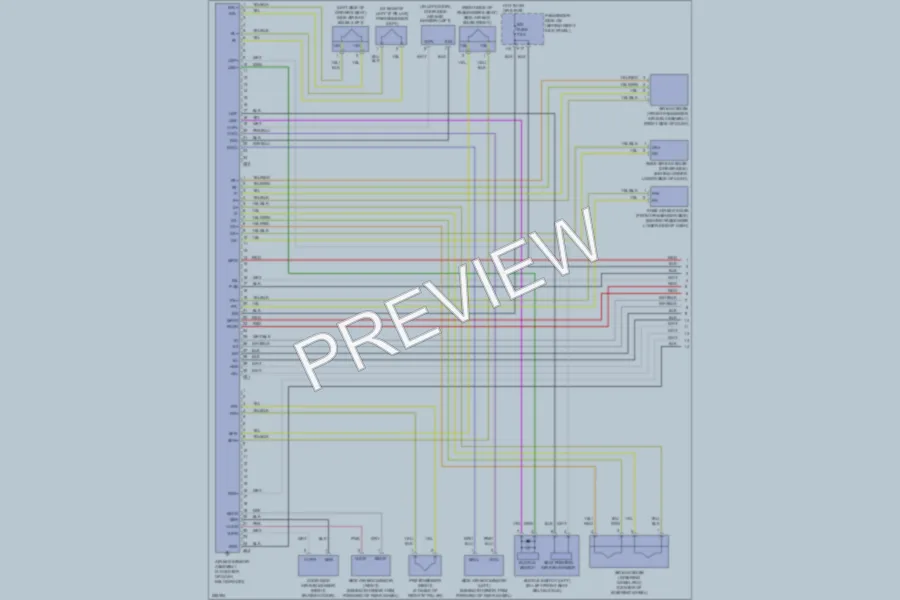 2007 Lexus SC430 Supplemental Restraints wiring diagram preview