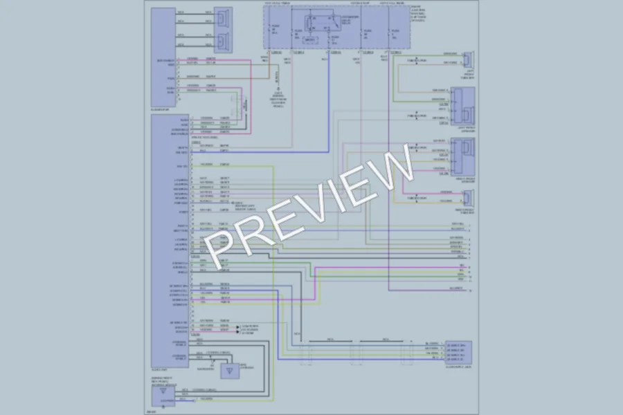 2007 Lincoln MKX Radio wiring diagram preview