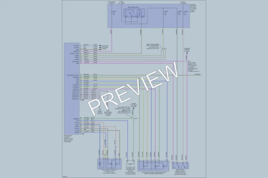 2007 Lincoln MKX Transmission wiring diagram preview