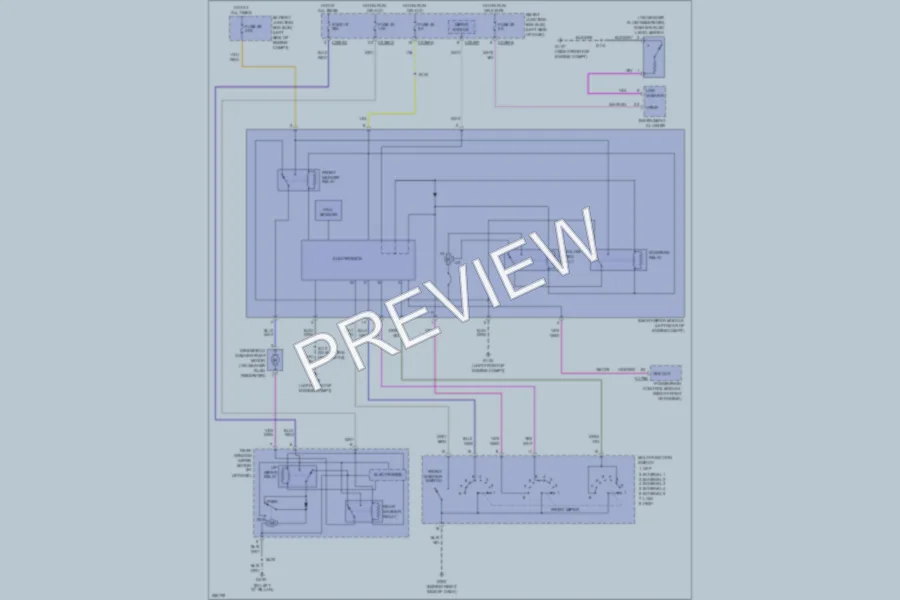2007 Lincoln MKX Wiper Washer wiring diagram preview