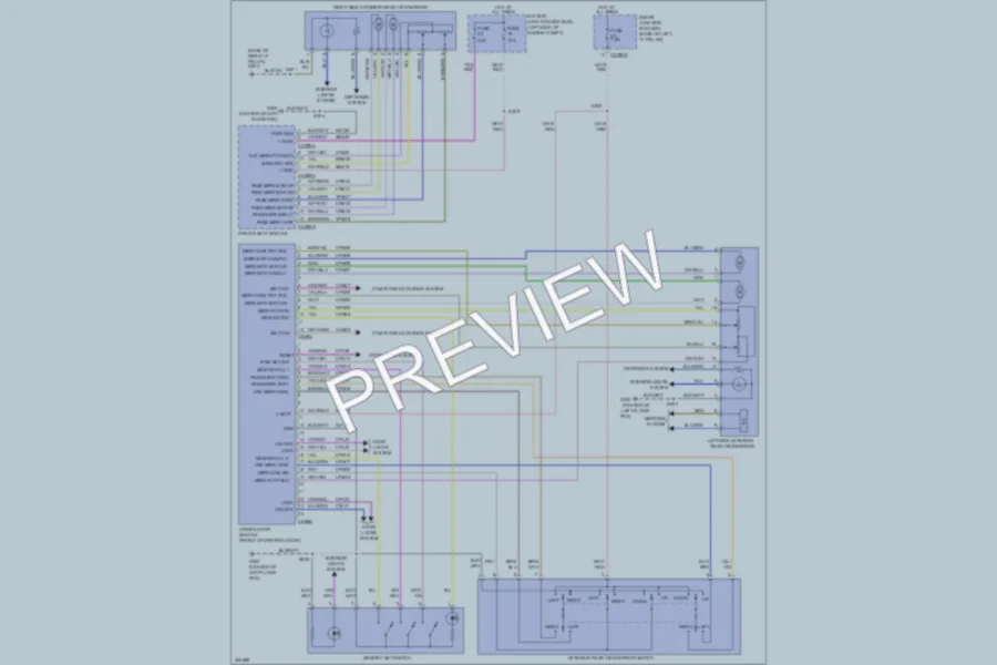 2007 Lincoln MKZ Memory Systems wiring diagram preview