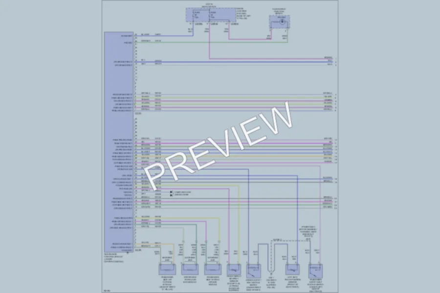 2007 Lincoln MKZ Supplemental Restraints wiring diagram preview