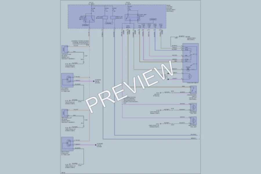 2007 Lincoln Navigator Headlights wiring diagram preview