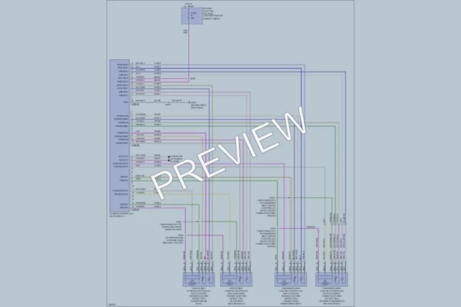 2007 Lincoln Navigator Power Seats wiring diagram preview