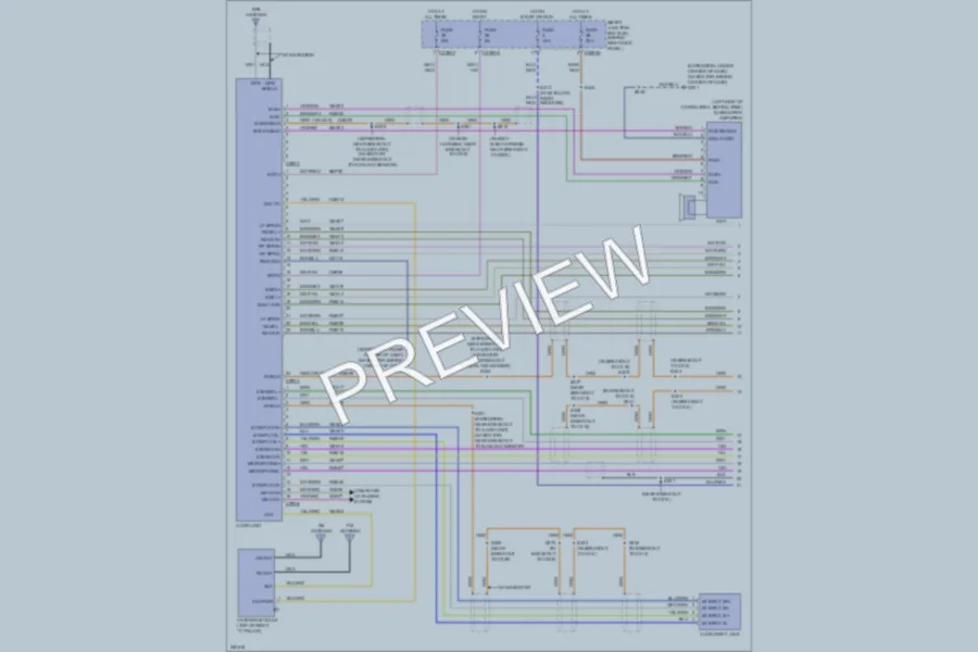 2007 Lincoln Navigator Radio wiring diagram preview