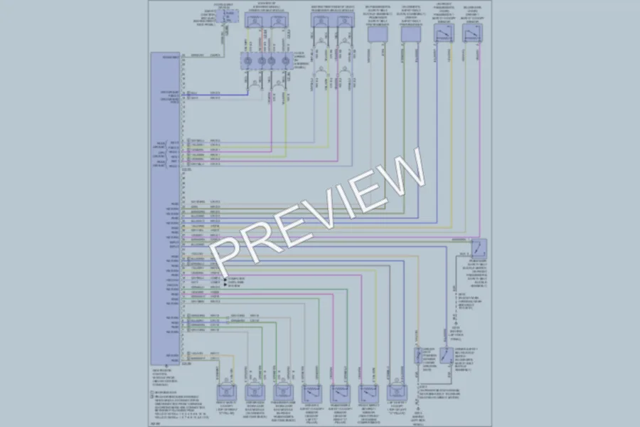 2007 Lincoln Navigator Supplemental Restraints wiring diagram preview