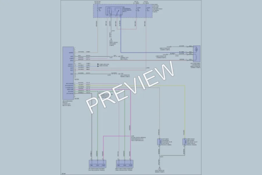 2007 Lincoln NavigatorL Electronic Suspension wiring diagram preview