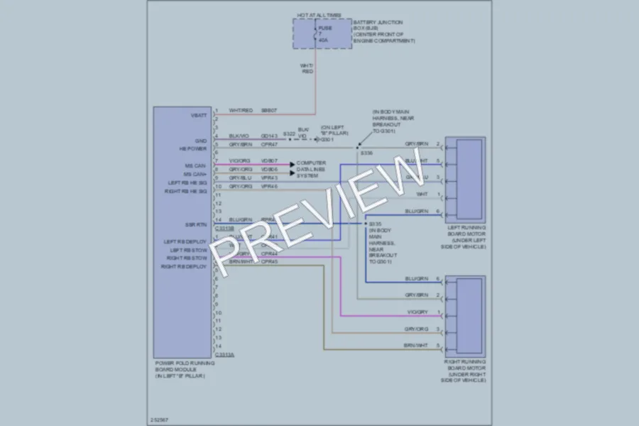 2007 Lincoln NavigatorL Trunk Tailgate Fuel Door wiring diagram preview