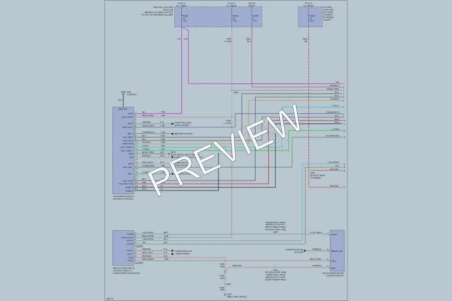 2007 Lincoln TownCar Navigation wiring diagram preview