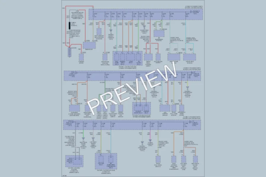 2007 Lincoln TownCar Power Distribution wiring diagram preview