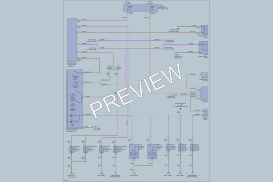 2007 MINI Cooper Interior Lights wiring diagram preview