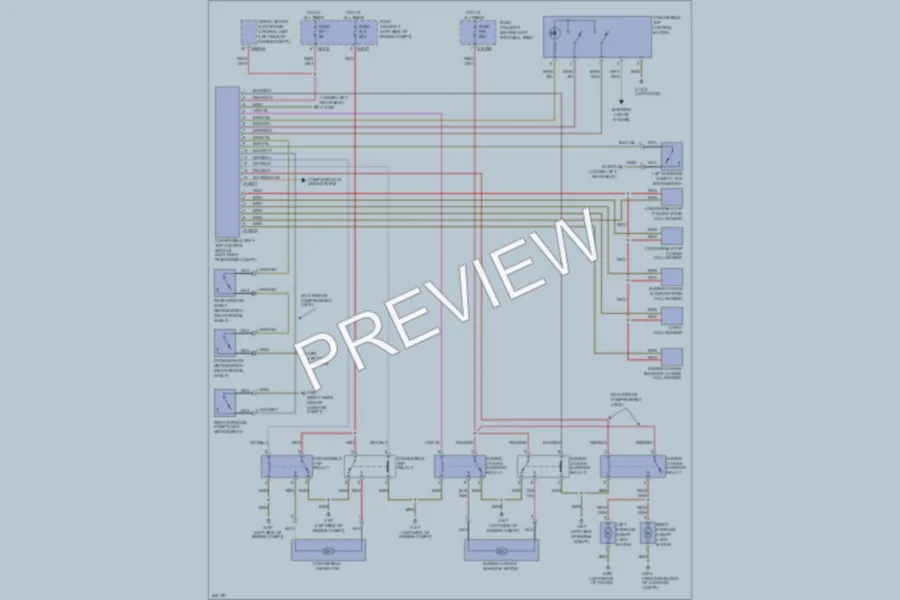 2007 MINI Cooper Power Top Sunroof wiring diagram preview