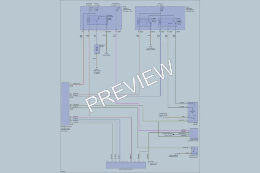 2007 MINI Cooper Wiper Washer wiring diagram preview