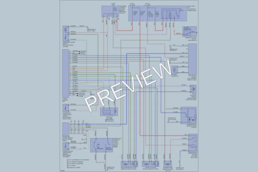 2007 Mazda 3 Air Conditioning wiring diagram preview