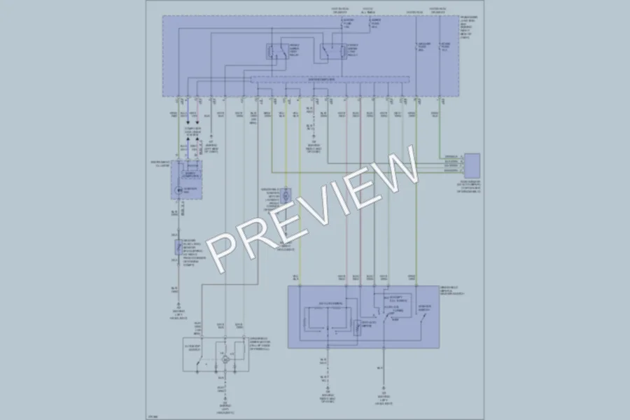 2007 Mazda 3 Wiper Washer wiring diagram preview