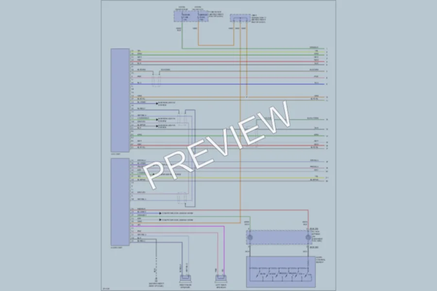 2007 Mazda 5 Navigation wiring diagram preview