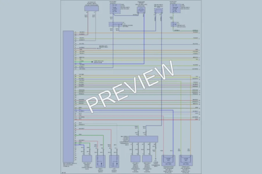 2007 Mazda 5 Supplemental Restraints wiring diagram preview