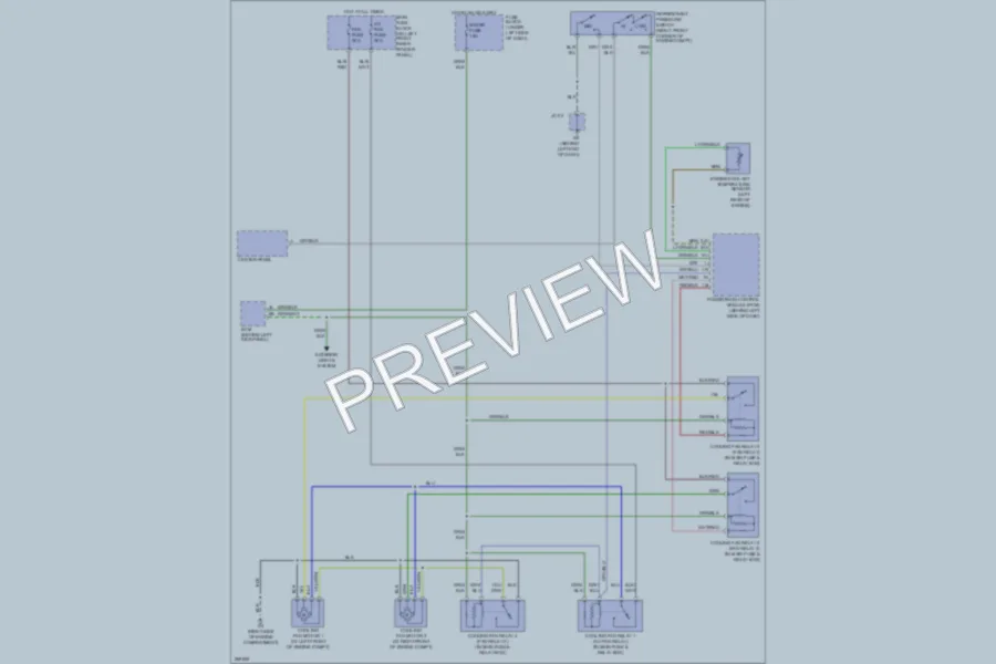 2007 Mazda 6 Cooling Fan wiring diagram preview