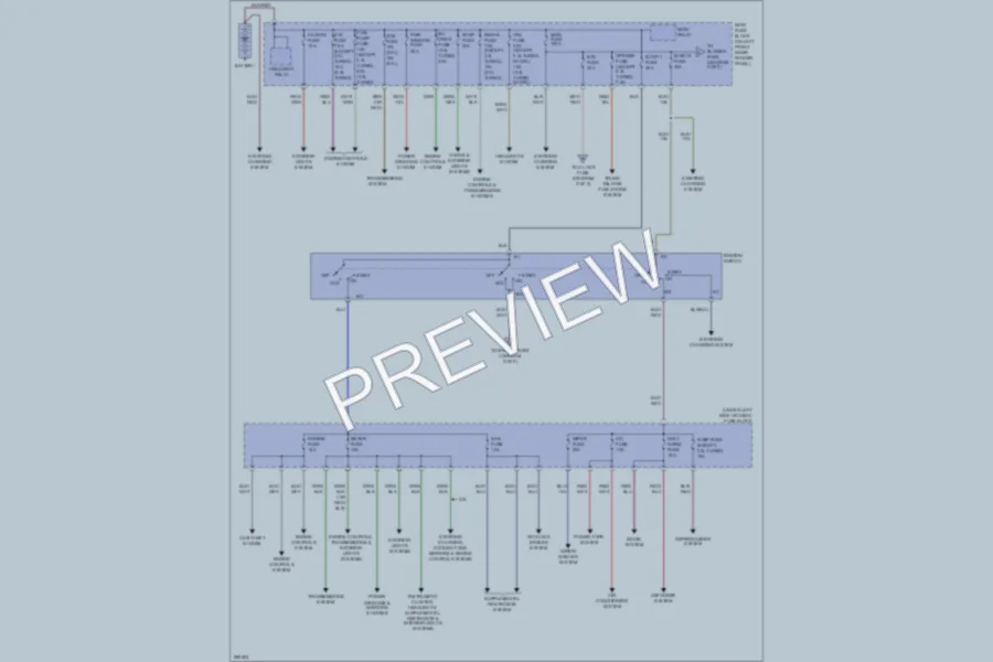 2007 Mazda 6 Power Distribution wiring diagram preview