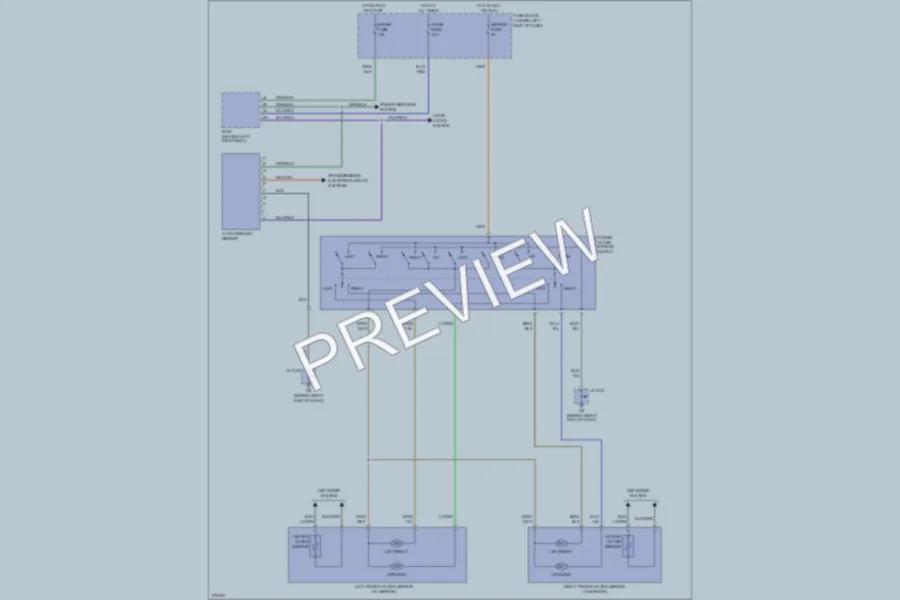 2007 Mazda 6 Power Mirrors wiring diagram preview