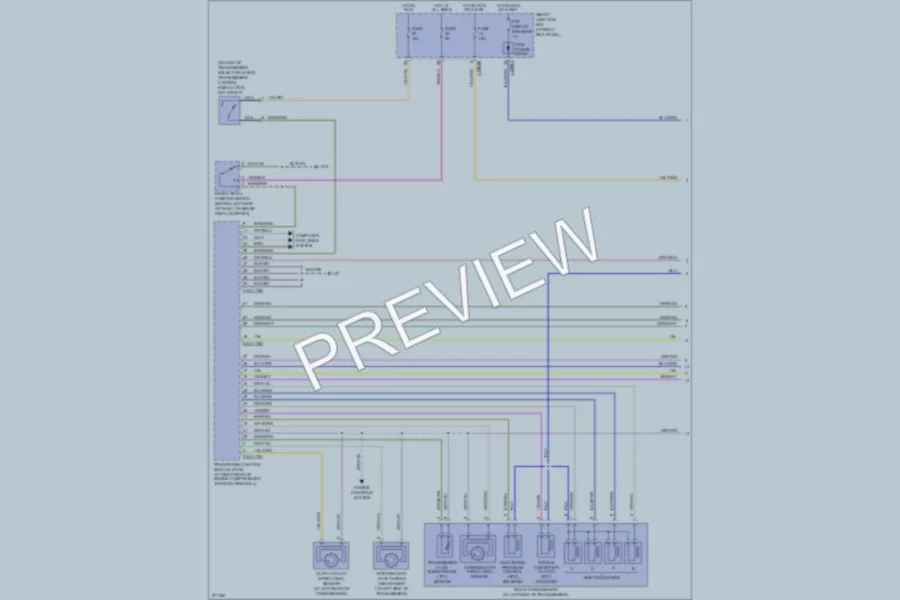 2007 Mazda B3000 Transmission wiring diagram preview
