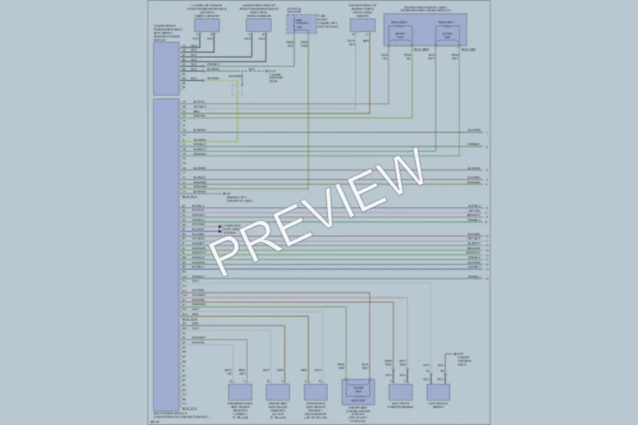 2007 Mazda CX7 Supplemental Restraints wiring diagram preview