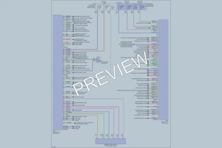 2007 Mazda CX9 Body Control Modules wiring diagram preview