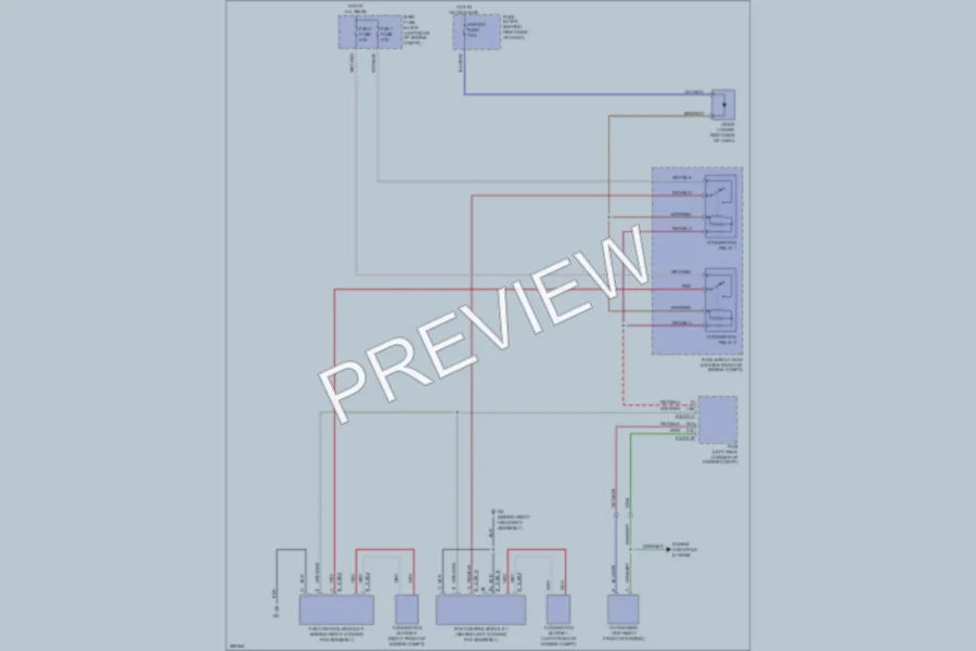 2007 Mazda CX9 Cooling Fan wiring diagram preview