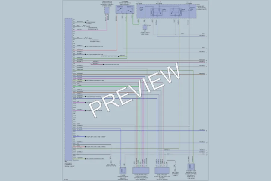 2007 Mazda CX9 Engine Performance wiring diagram preview