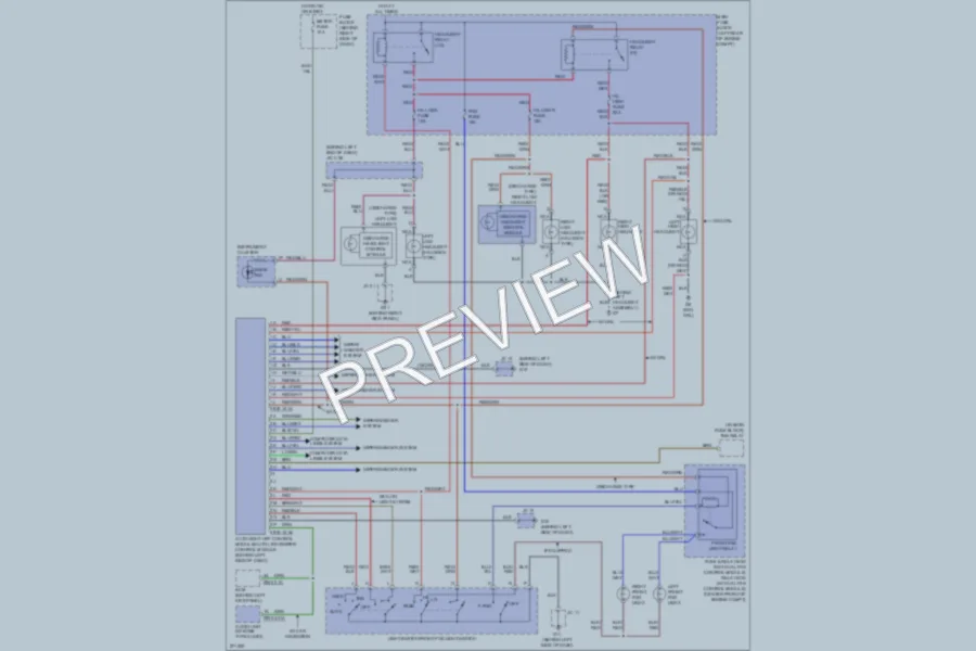 2007 Mazda CX9 Headlights wiring diagram preview