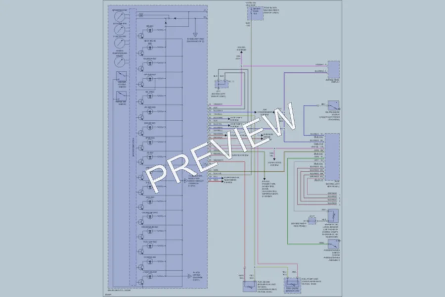 2007 Mazda CX9 Instrument Cluster wiring diagram preview