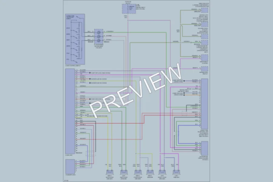 2007 Mazda CX9 Radio wiring diagram preview