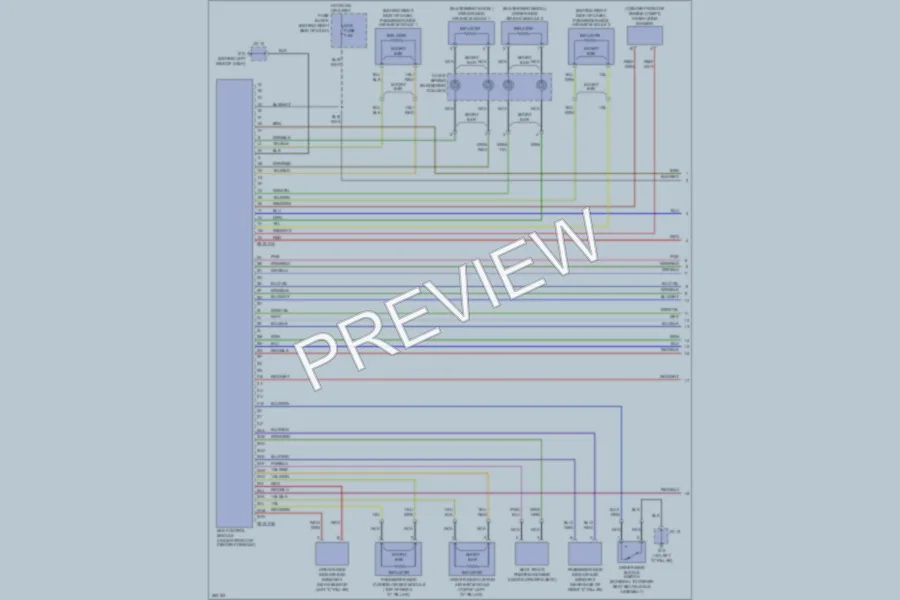 2007 Mazda CX9 Supplemental Restraints wiring diagram preview