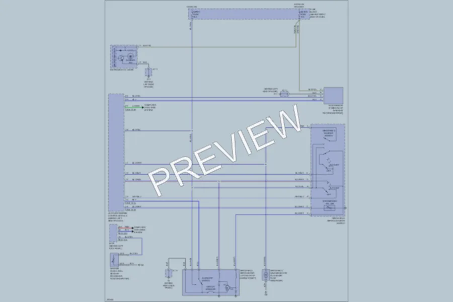 2007 Mazda CX9 Wiper Washer wiring diagram preview