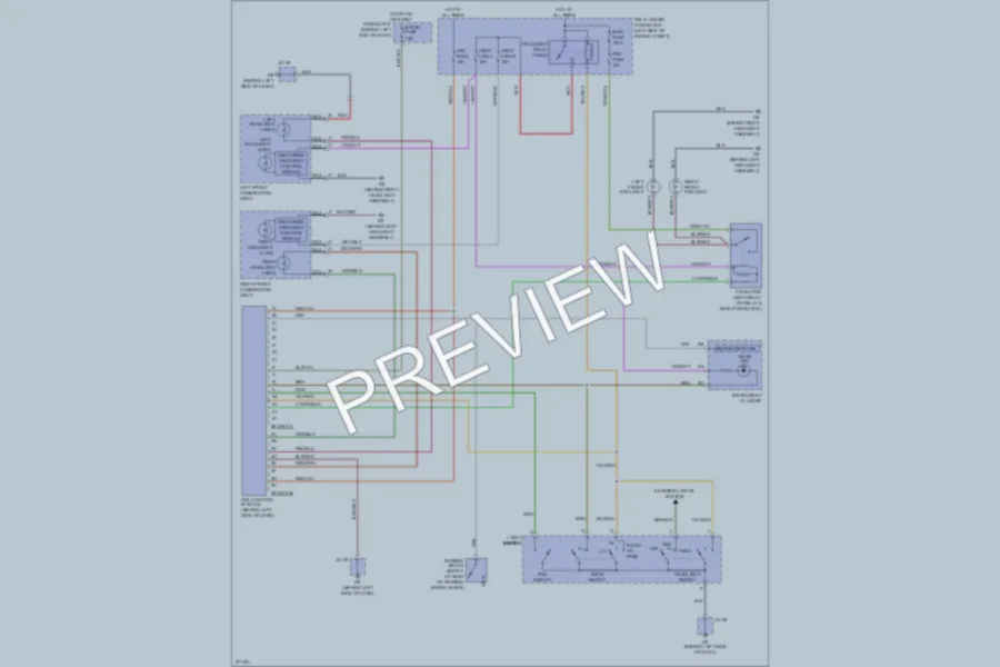 2007 Mazda MX5Miata Headlights wiring diagram preview