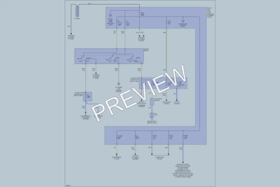 2007 Mazda MX5Miata Power Distribution wiring diagram preview