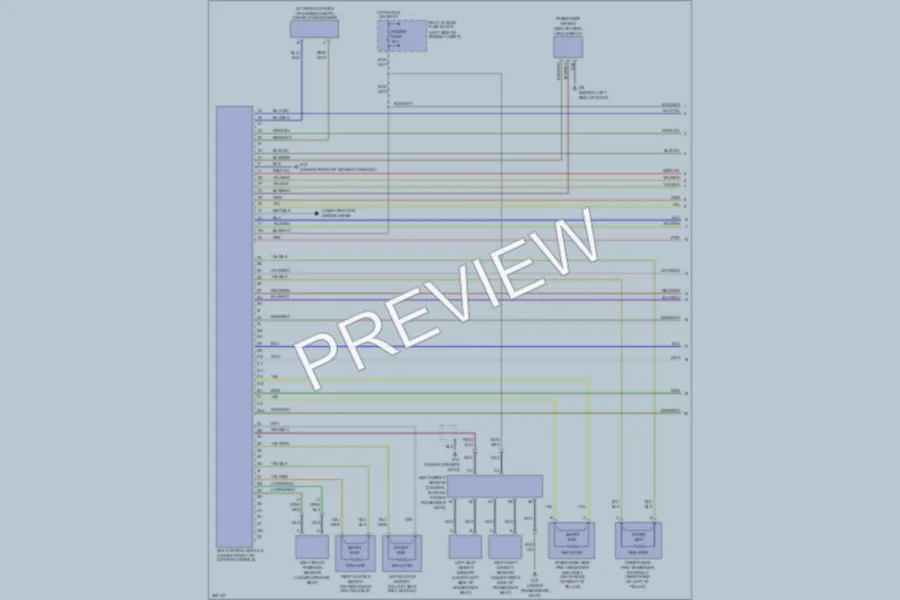 2007 Mazda MX5Miata Supplemental Restraints wiring diagram preview