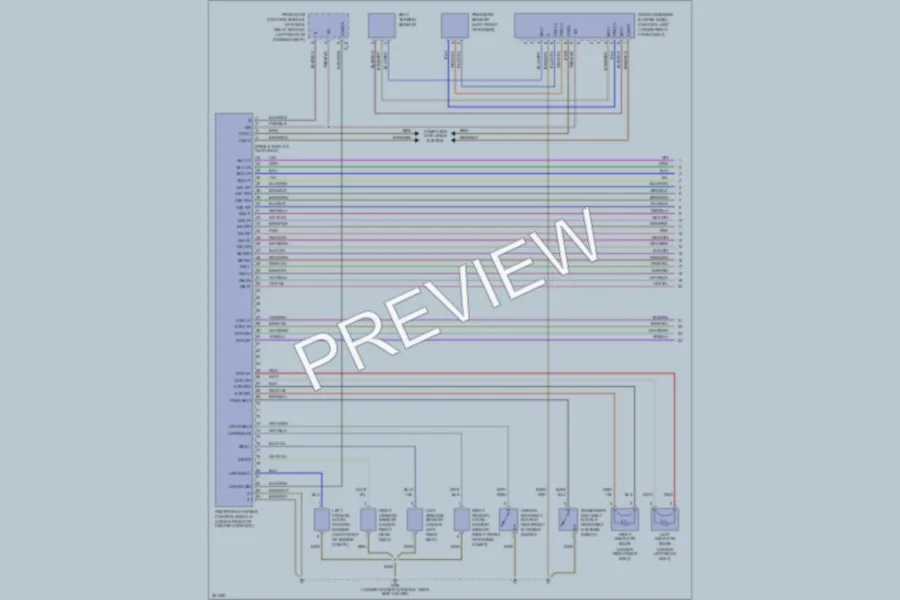 2007 MercedesBenz C230 Supplemental Restraints wiring diagram preview