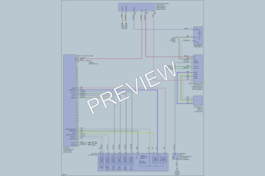 2007 MercedesBenz C230 Transmission wiring diagram preview