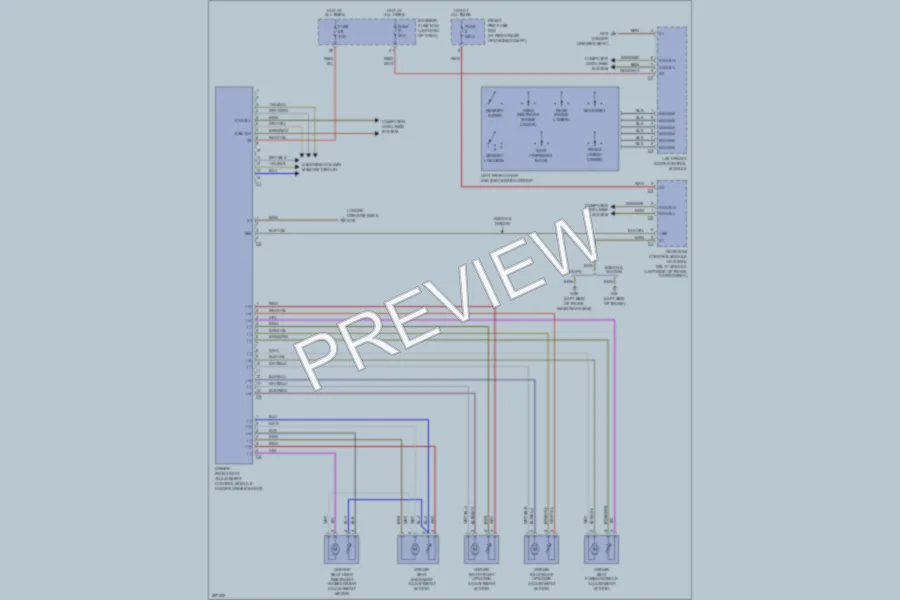 2007 MercedesBenz C280 Memory Systems wiring diagram preview