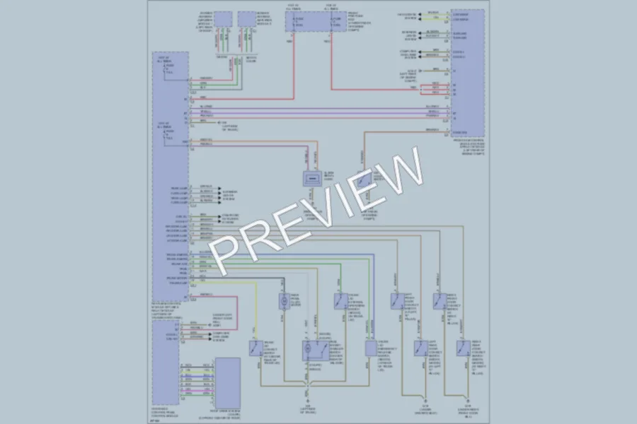 2007 MercedesBenz C350 Anti Theft wiring diagram preview