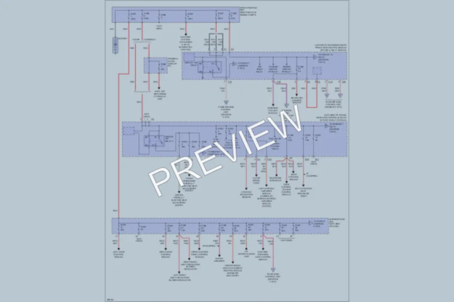 2007 MercedesBenz CLK350 Power Distribution wiring diagram preview