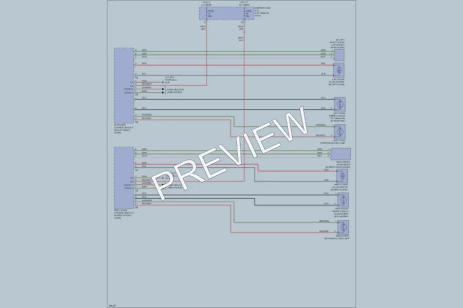 2007 MercedesBenz CLK350 Power Door Locks wiring diagram preview