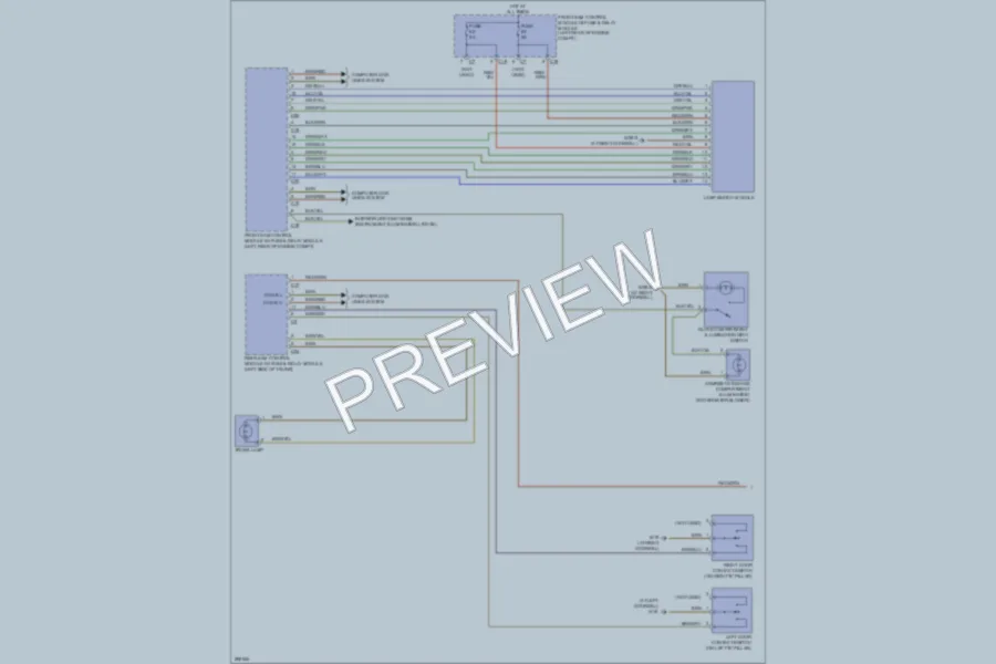 2007 MercedesBenz CLK550 Interior Lights wiring diagram preview