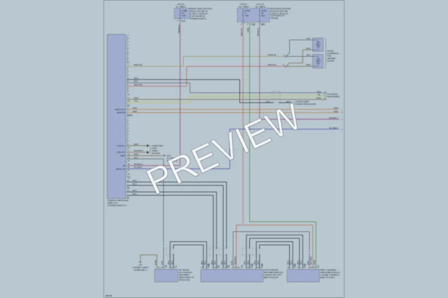 2007 MercedesBenz CLK550 Radio wiring diagram preview