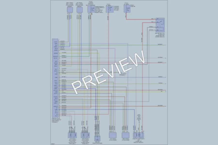 2007 MercedesBenz CLS550 Electronic Suspension wiring diagram preview