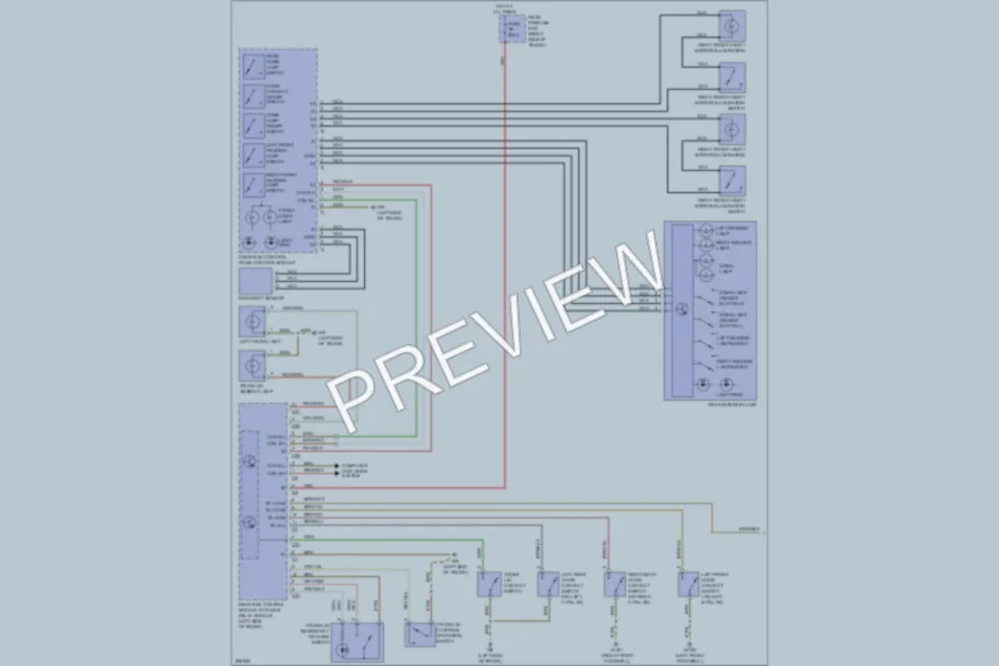 2007 MercedesBenz CLS550 Interior Lights wiring diagram preview