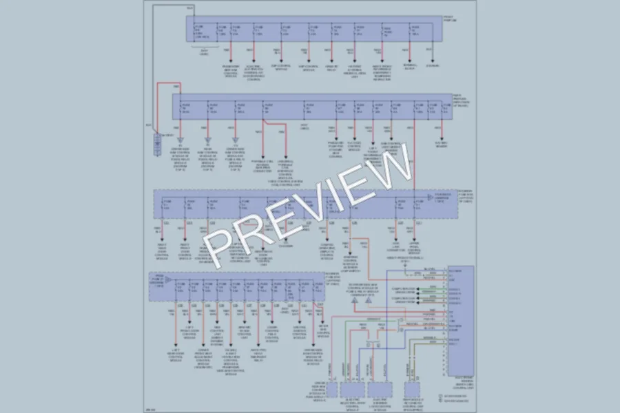 2007 MercedesBenz CLS550 Power Distribution wiring diagram preview