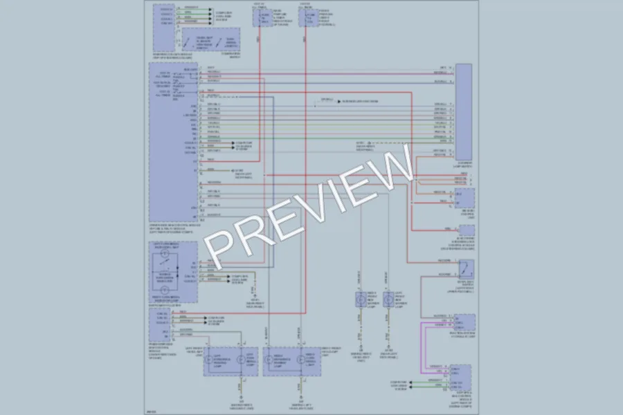 2007 MercedesBenz E320BLUETEC Exterior Lights wiring diagram preview