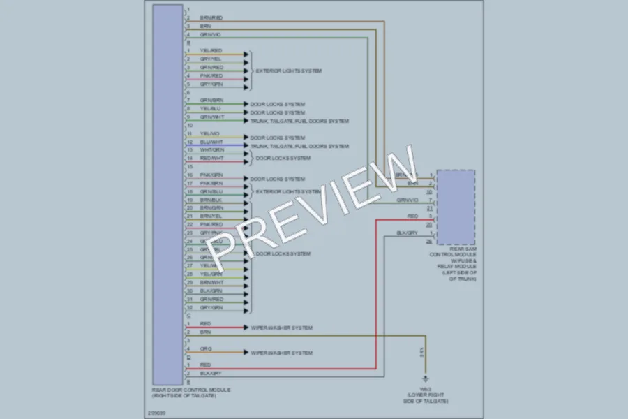 2007 MercedesBenz E350 Body Control Modules wiring diagram preview